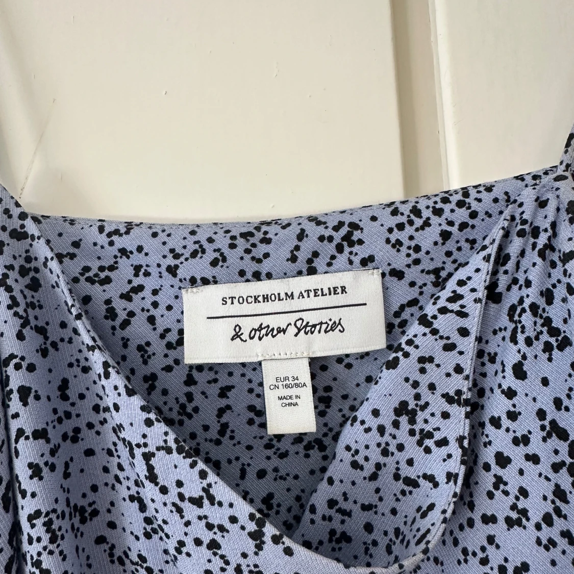 Ljusblå mönstrad linnetopp  & Other Stories - 1