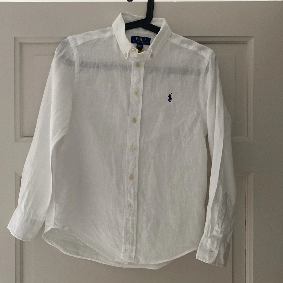 Vit linneskjorta från Polo Ralph Lauren barn/kille 