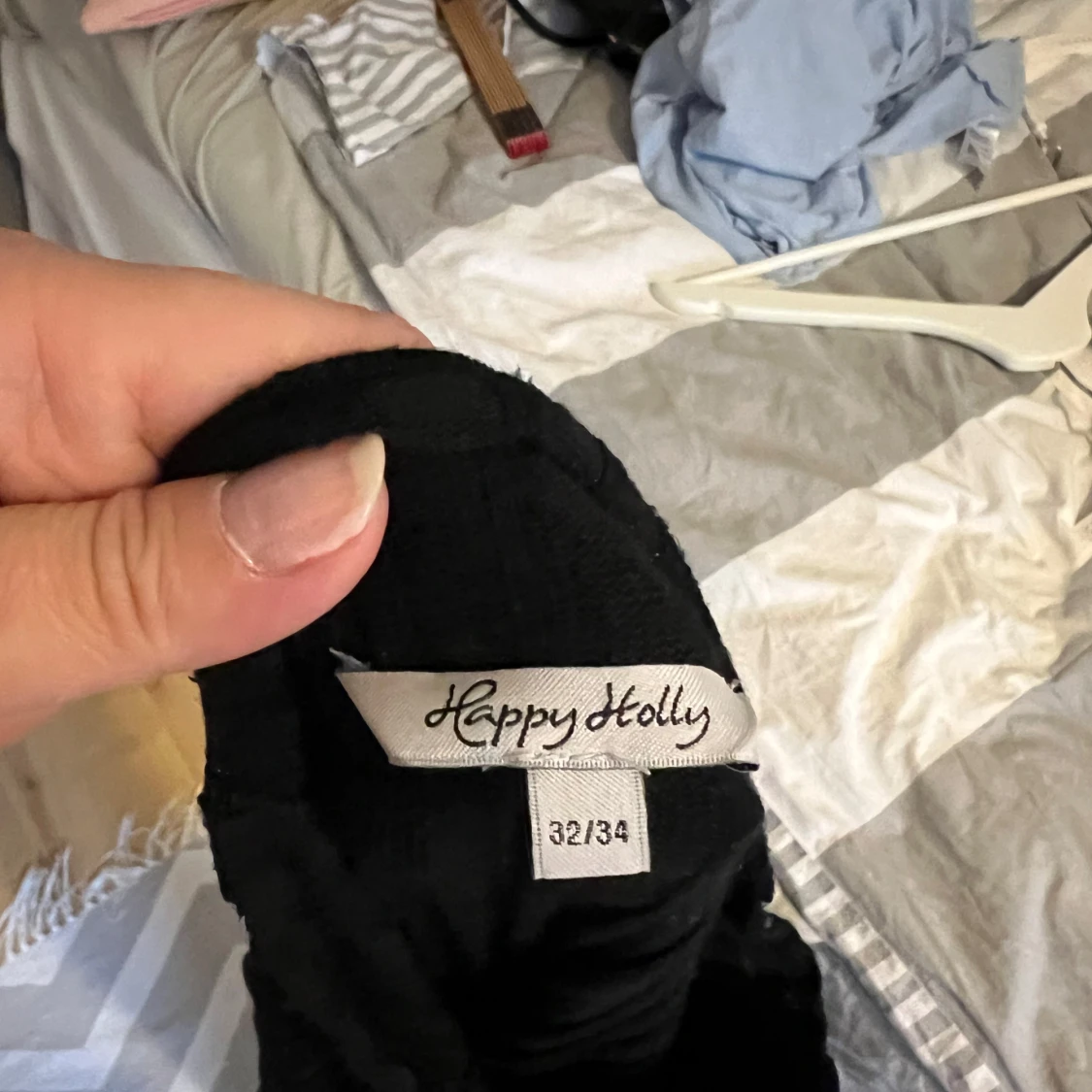 Svart ribbad långklänning Happy Holly - 2