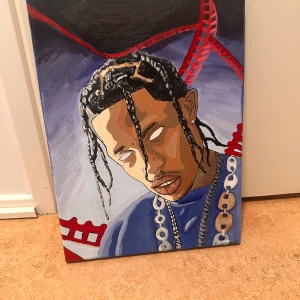 Tavla av Travis Scott - Unik målning av Travis Scott. Handmålad.