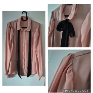 Rosa knytblus - Superfin rosa skjorta med knyt