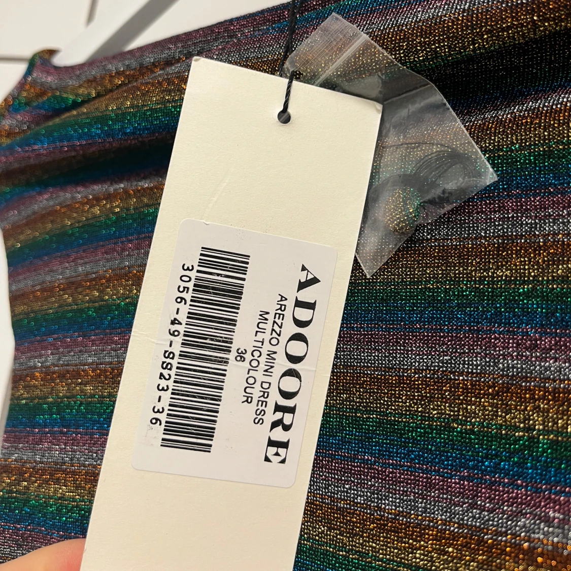 Randig glittrig klänning från ADOORE - 3