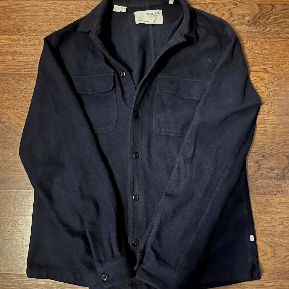 Marinblå overshirt från Selected Homme - 1