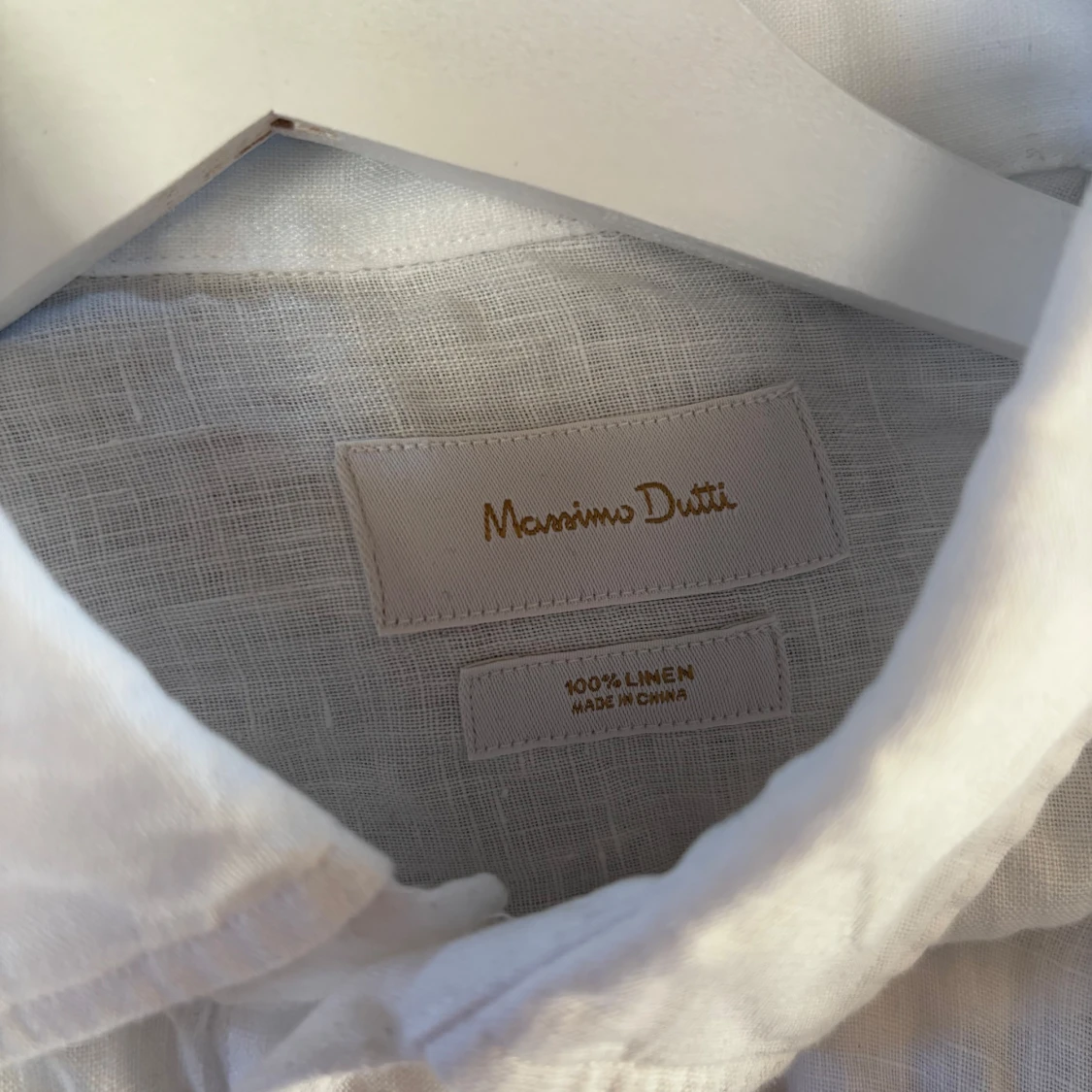 Vit linneskjorta från Massimo Dutti - 2