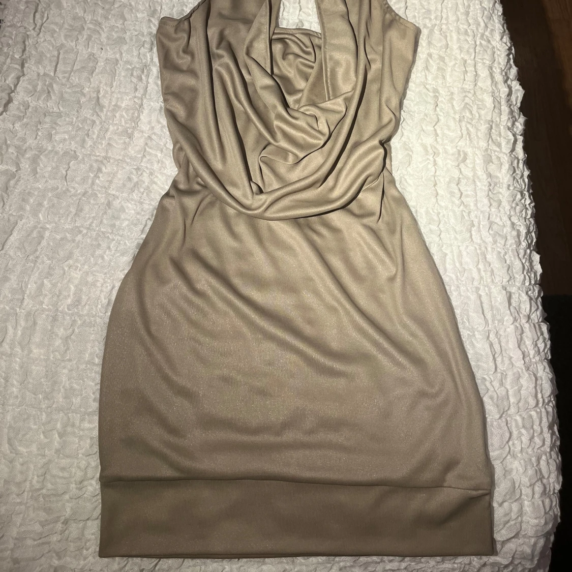 Beige klänning från ICHI - 3