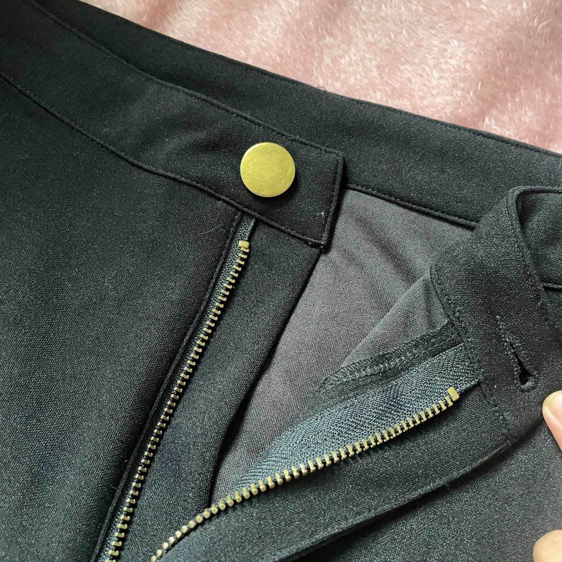 Svarta kostymbyxor med dragkedja - 2