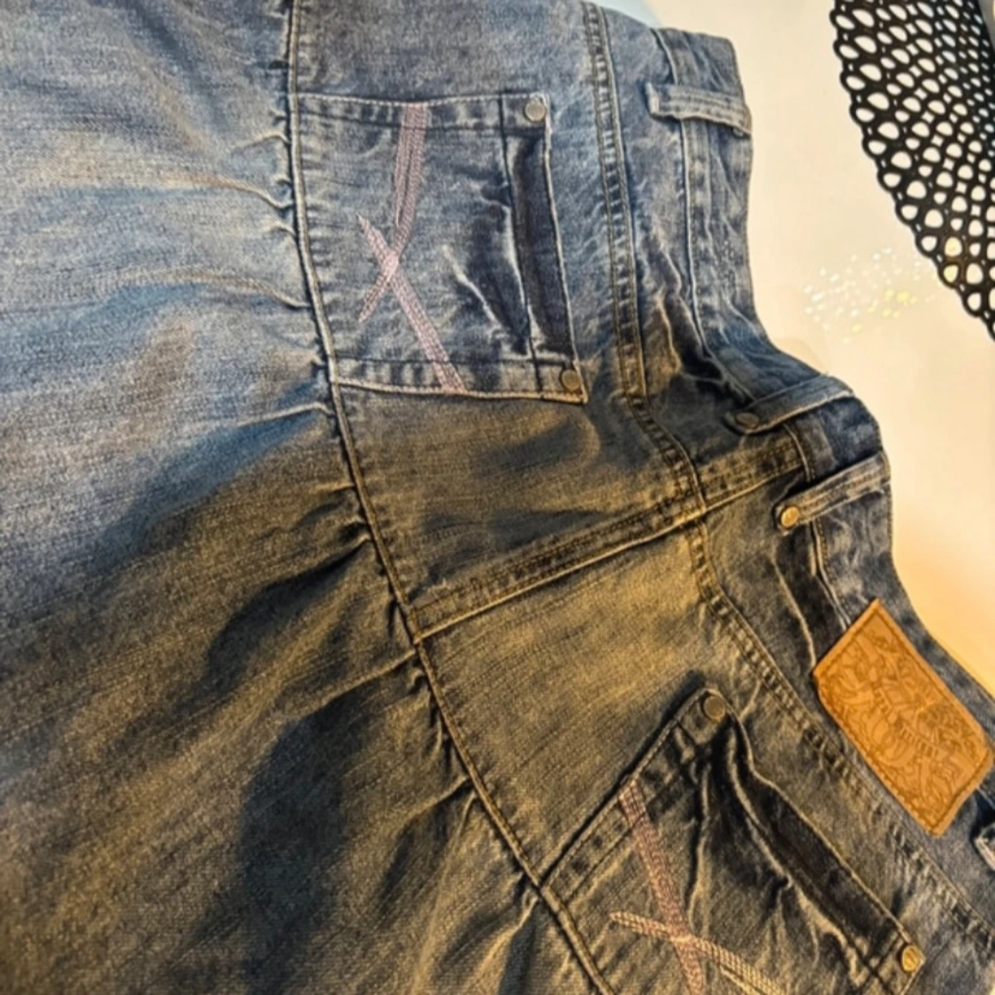 Jeanskjol volang  - 3