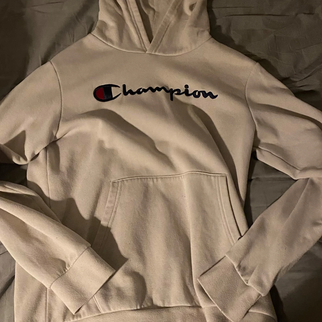 Beige hoodie från Champion
