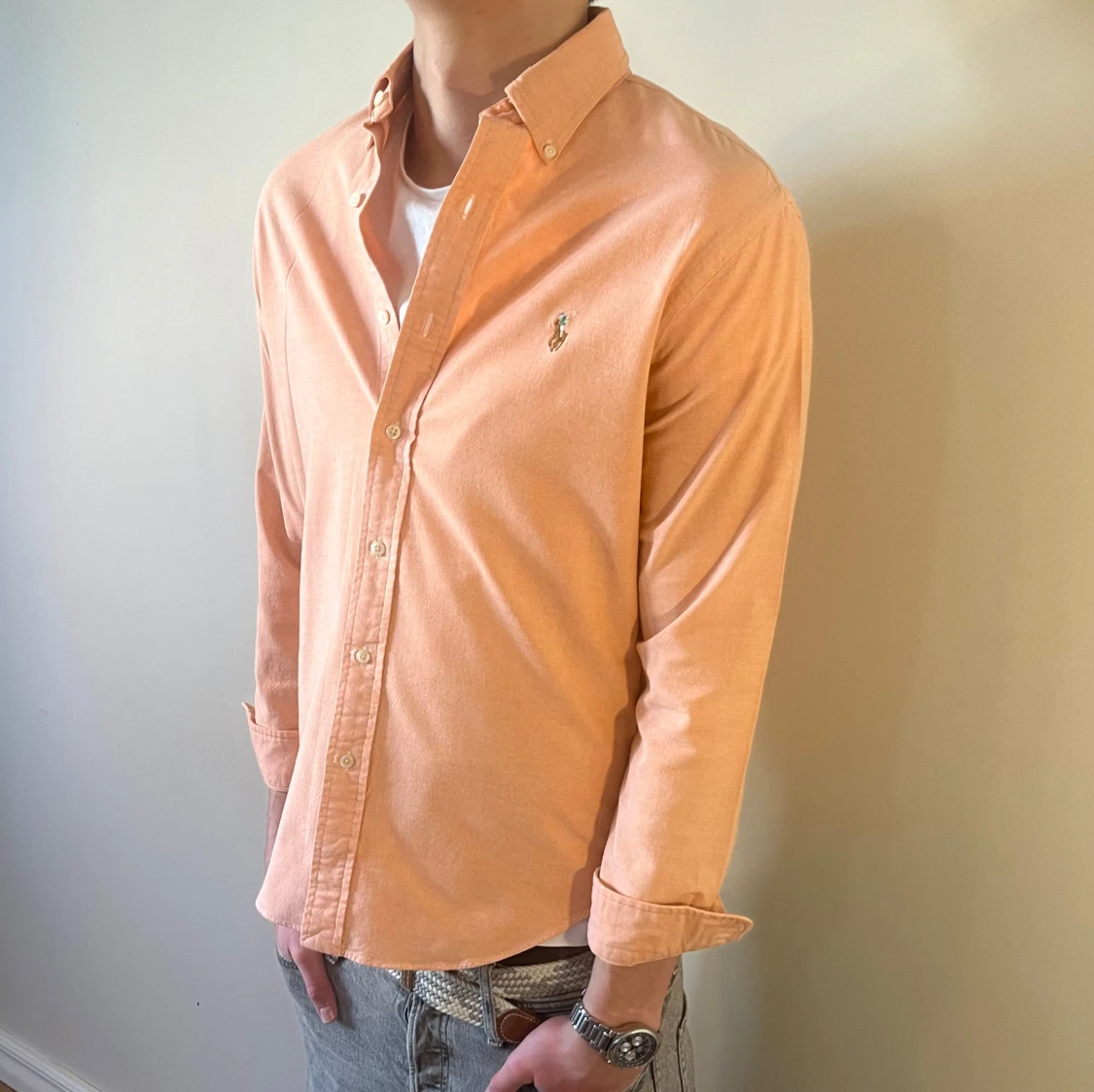 Persikofärgad Ralph Lauren skjorta - 1