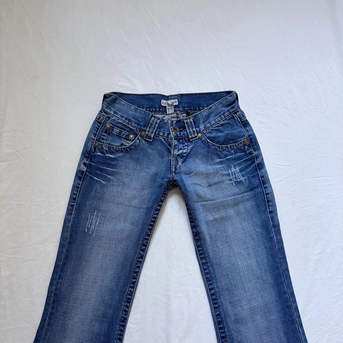 Lågmidjade bootcut jeans - 92