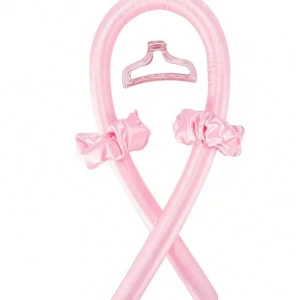 Heatless curl wand - Elegant rosa diadem i sidenmaterial som ger en lyxig känsla. Perfekt för att addera en touch av glamour till din look. Heatless curler wand🩷 Använda lika som 5 gången.