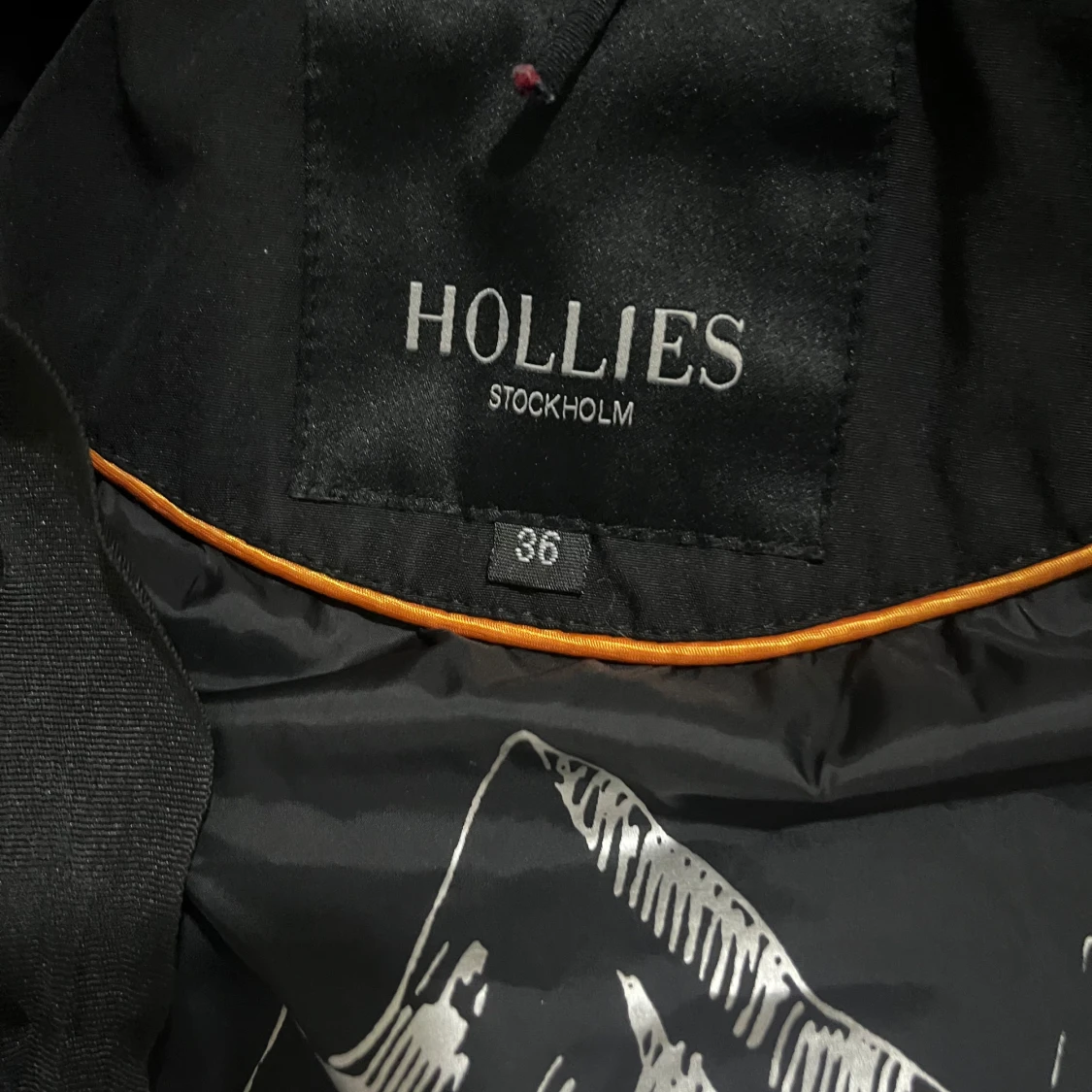 Svart lång dunjacka Hollies 36 - 2