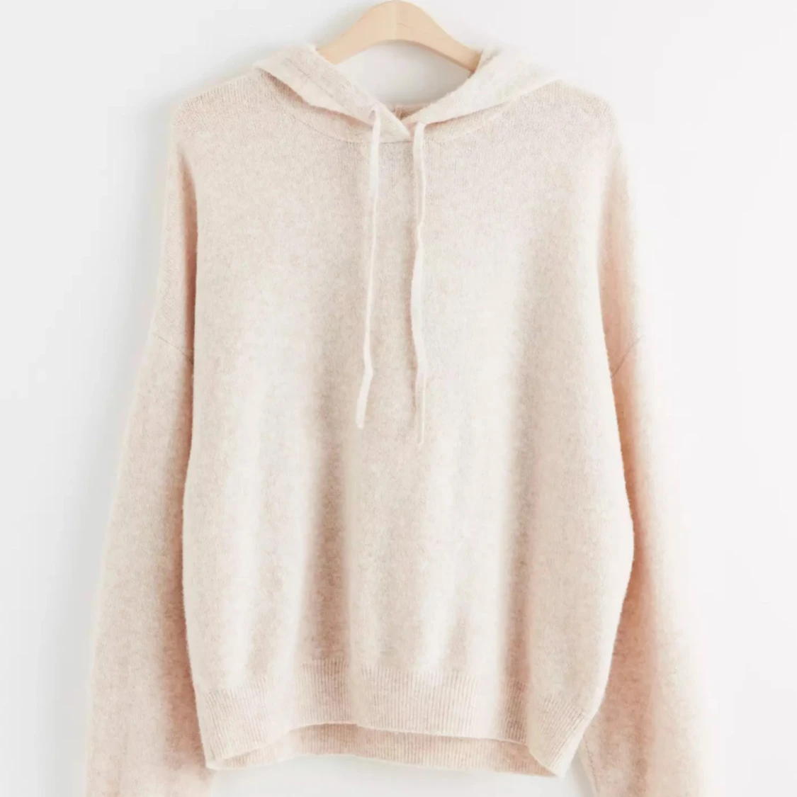 Stickad hoodie Lindex 