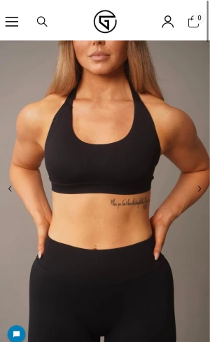 Gtech sport-bh - Helt ny svart gtech performance halter top i strl M. Lappar kvar och endast testad då den inte passade mig.