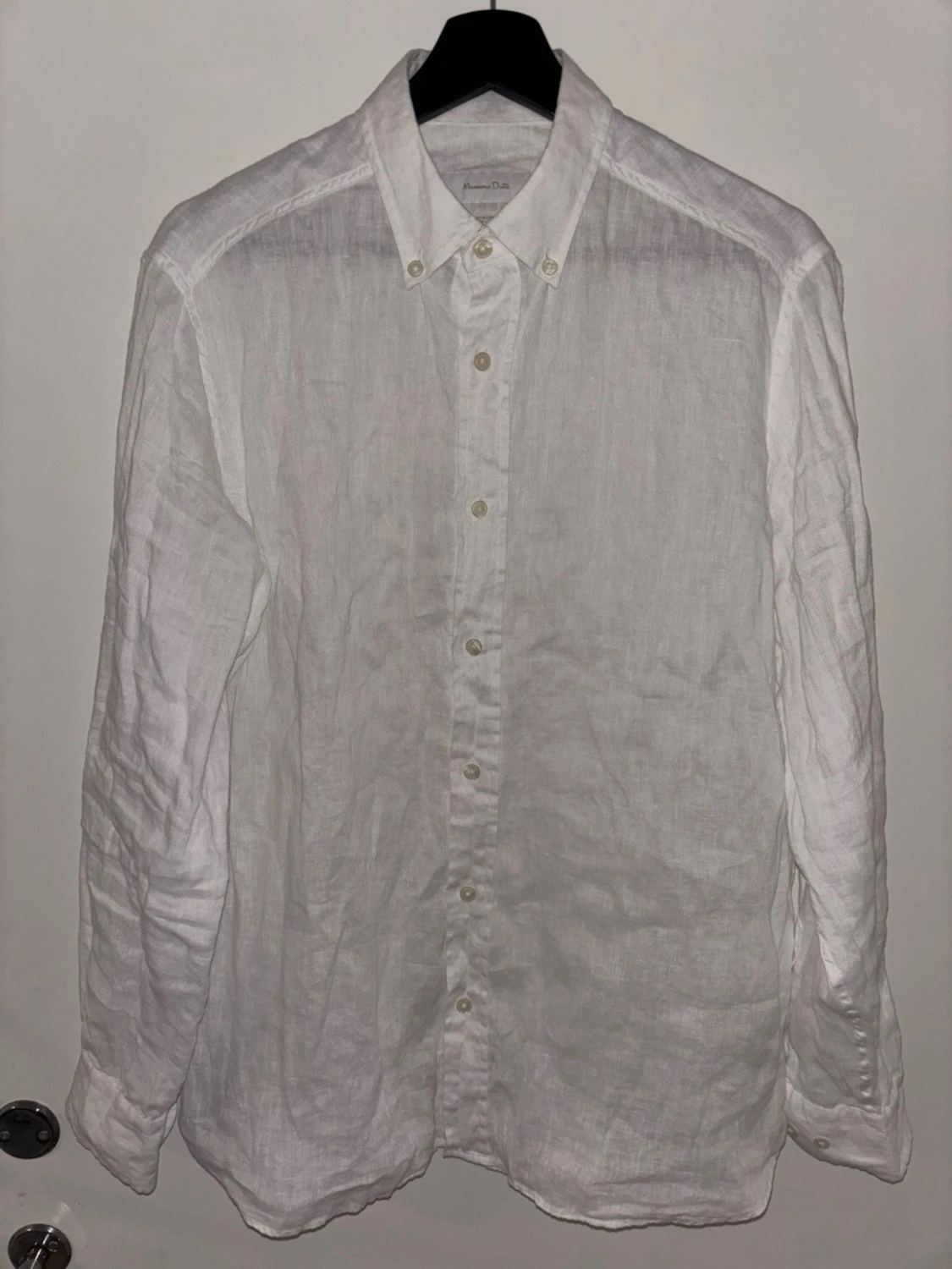 Vit linneskjorta från Massimo Dutti