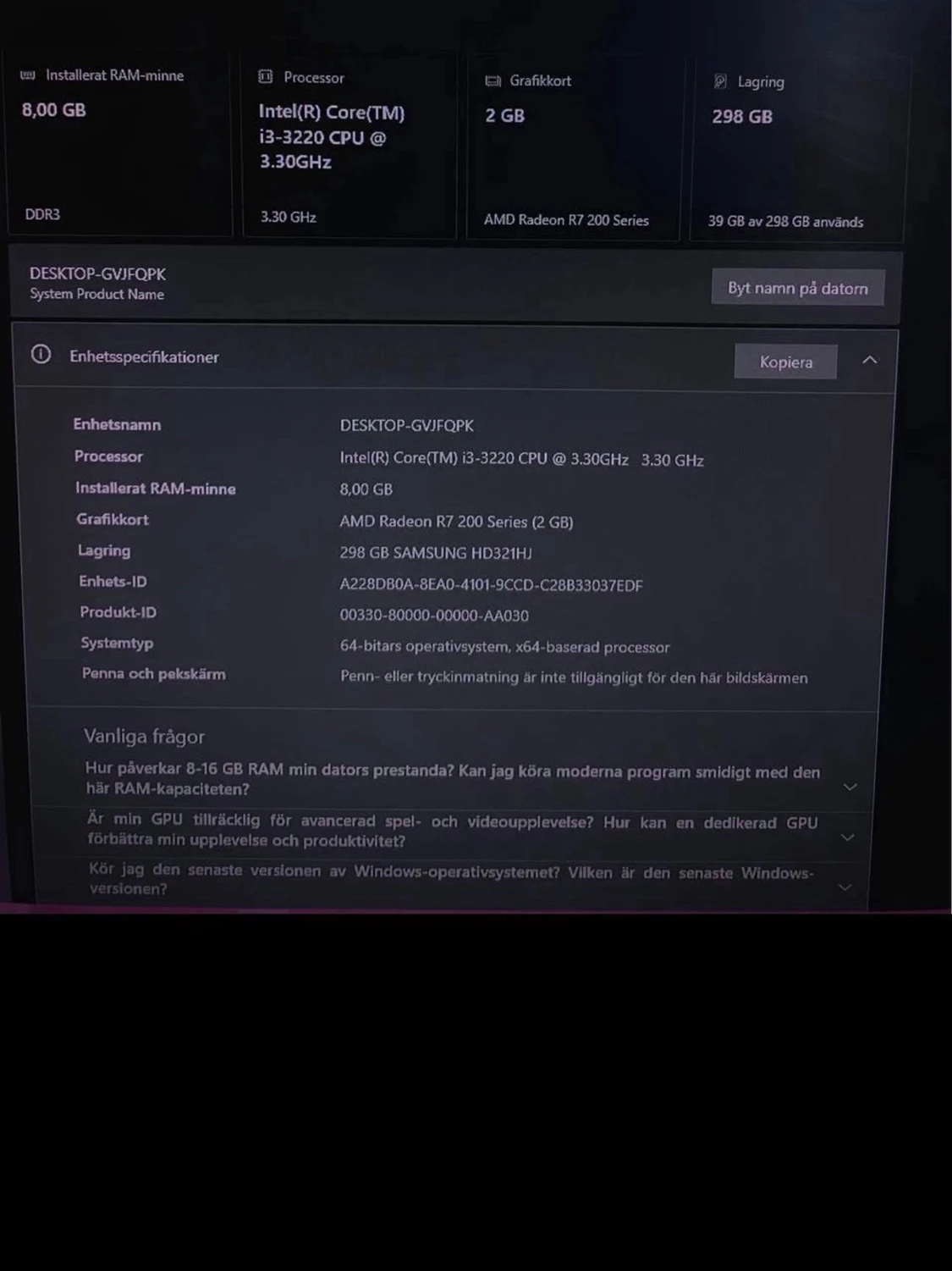 Vit stationär dator med glasfönster - 4