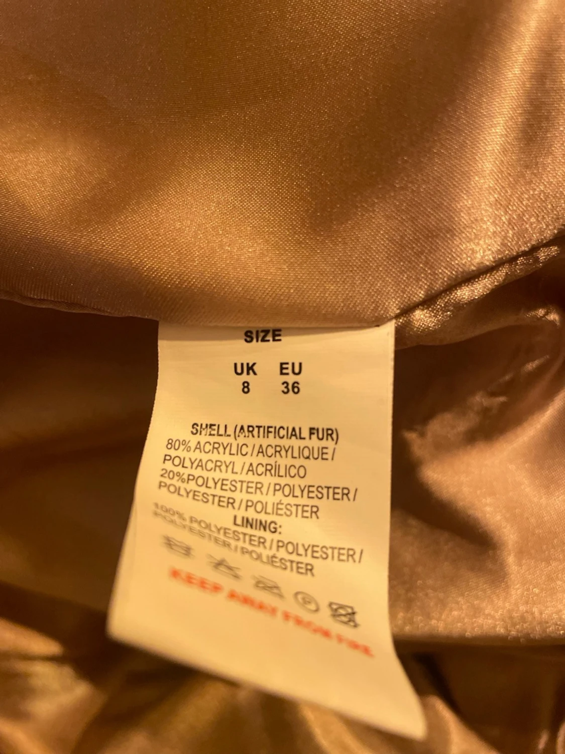 Brun pälsjacka från Miss Lola - 1