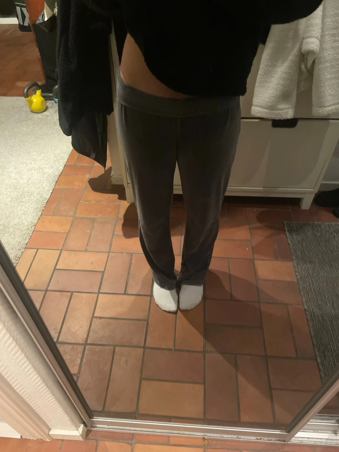 Grå mjukisbyxor - 1