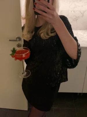 Paljett topp - Lite genomskinlig perfekt fest topp🪩