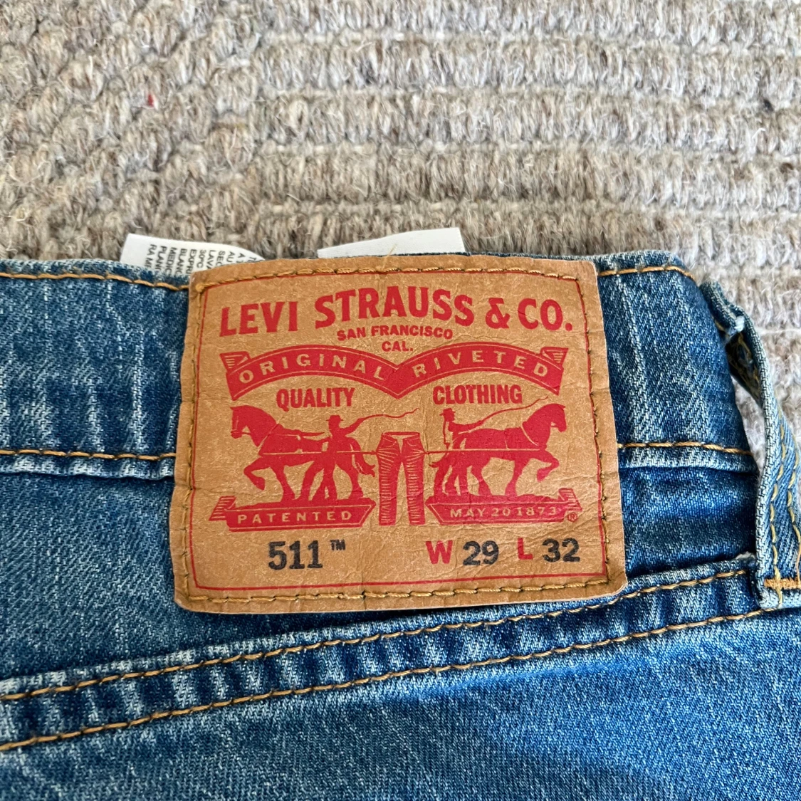 Blå raka jeans från Levi's - 2