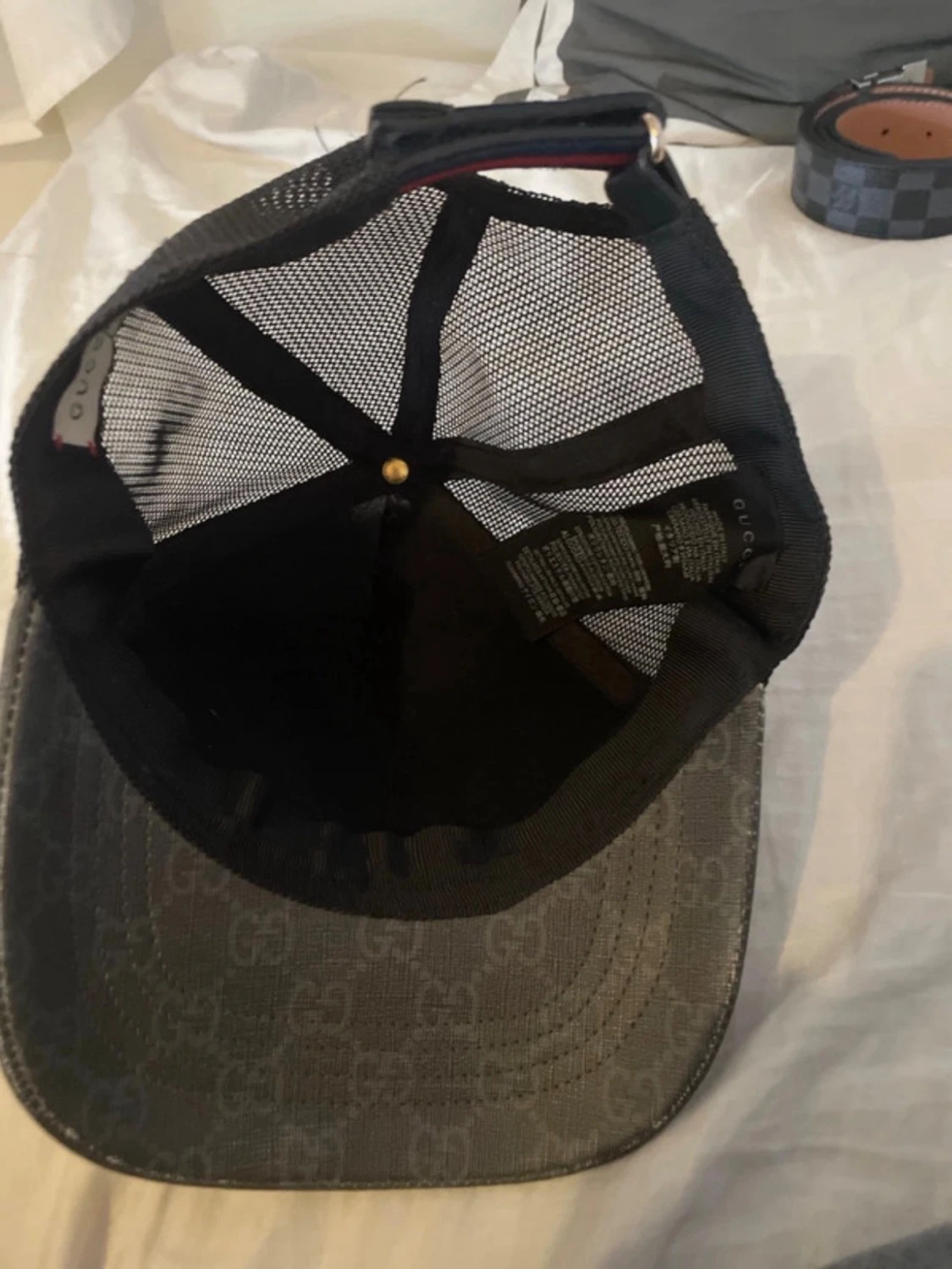 Gucci keps med orm och mesh - 3