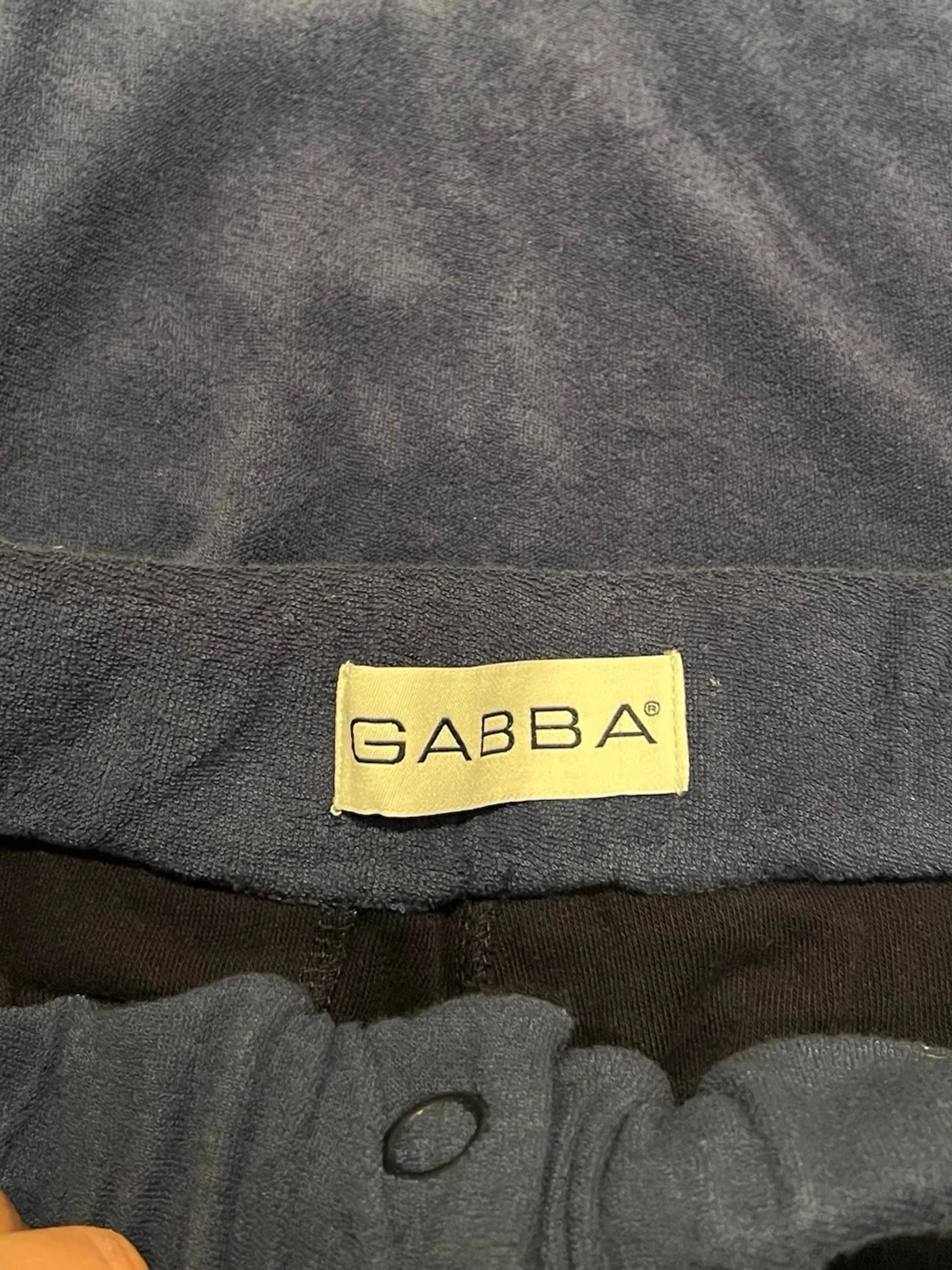 Mörkblå frotté pikétröja och shorts från Gabba - 2