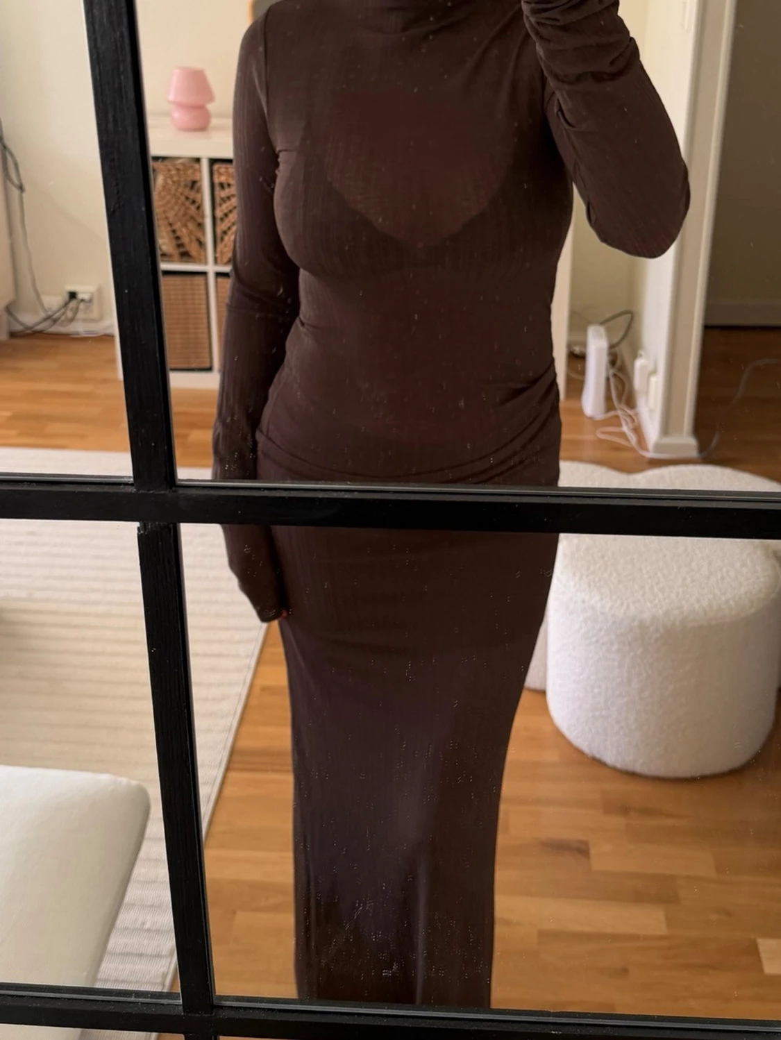 Brun långklänning (2-delad) - 4