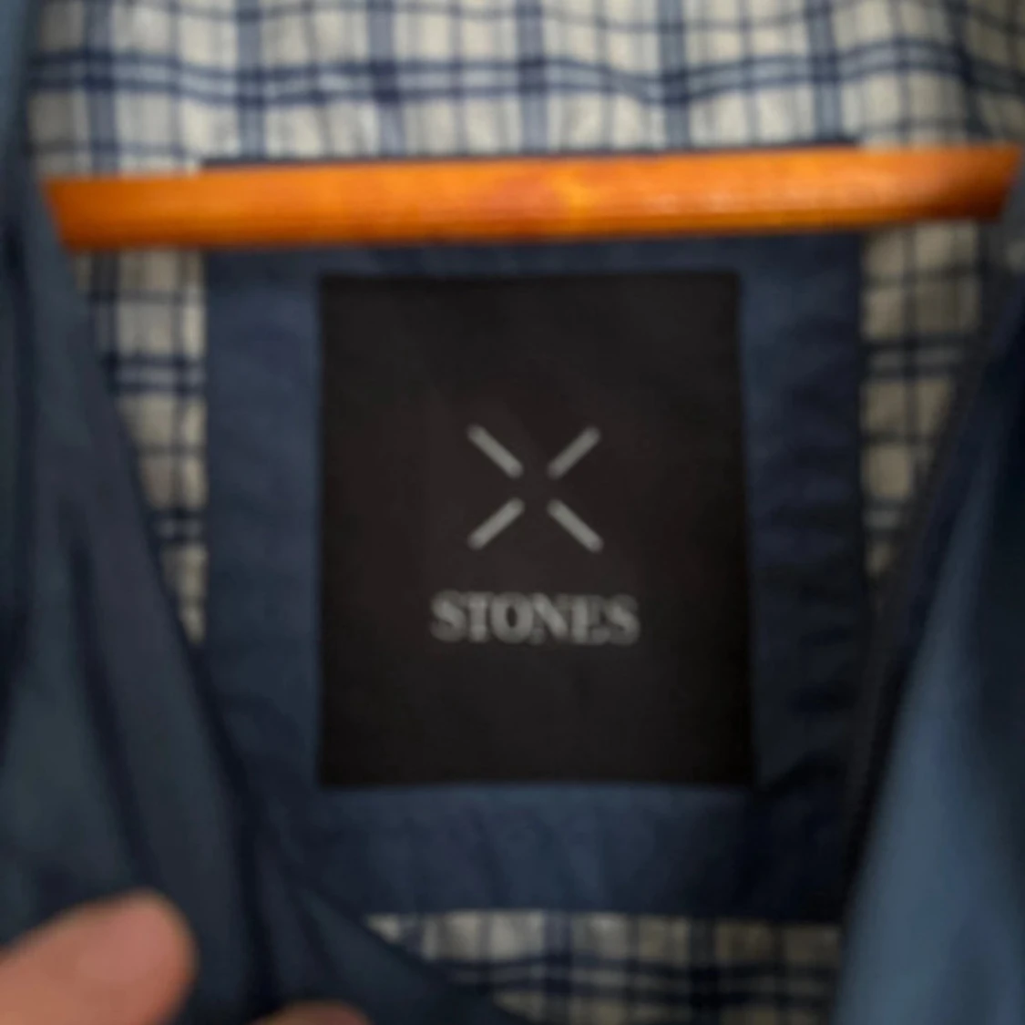 Blå vindjacka med fickor - 3