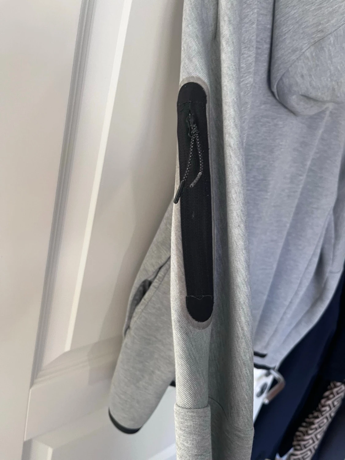 Grå Nike hoodie med dragkedja - 2