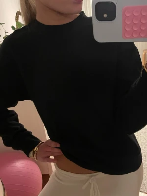 Svart långärmad sweatshirt - Jättesnygg svart sweatshirt från primark! Sjukt skön! Inga tecken på användning, mycket bra skick! 