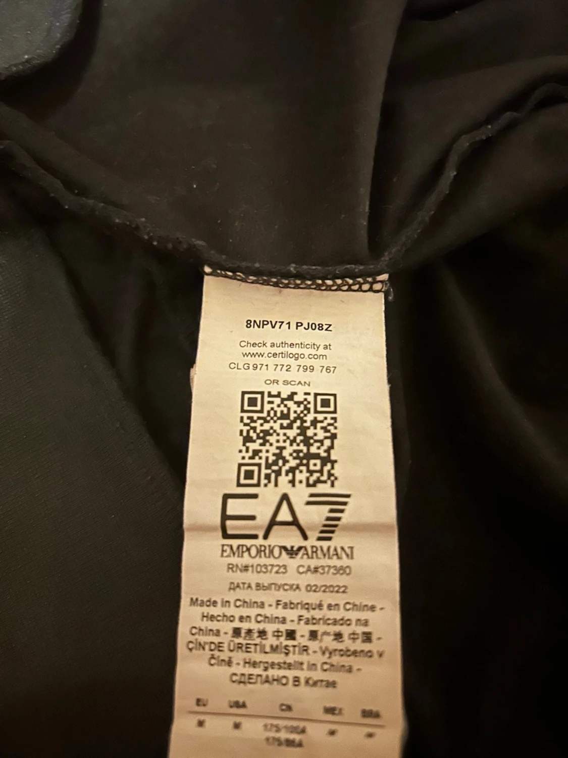 Svart Emporio Armani zip-hoodie - 3