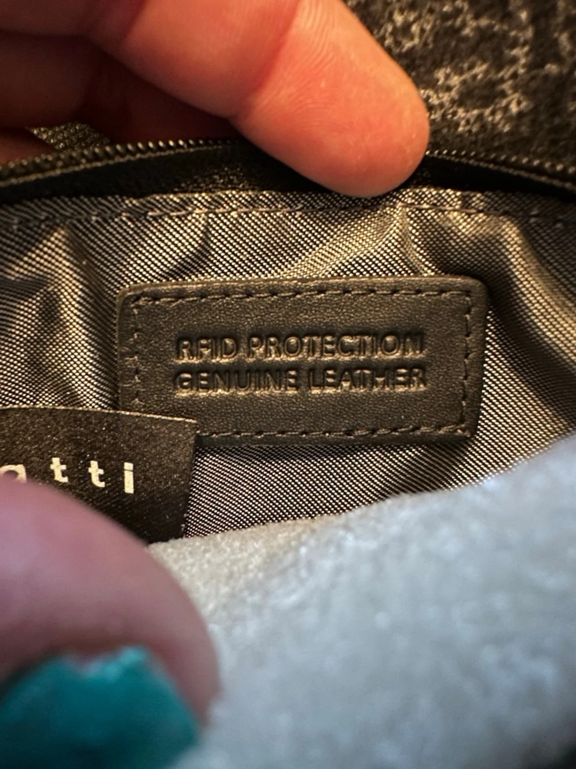 Svart plånbok från Bugatti i skinn - 6