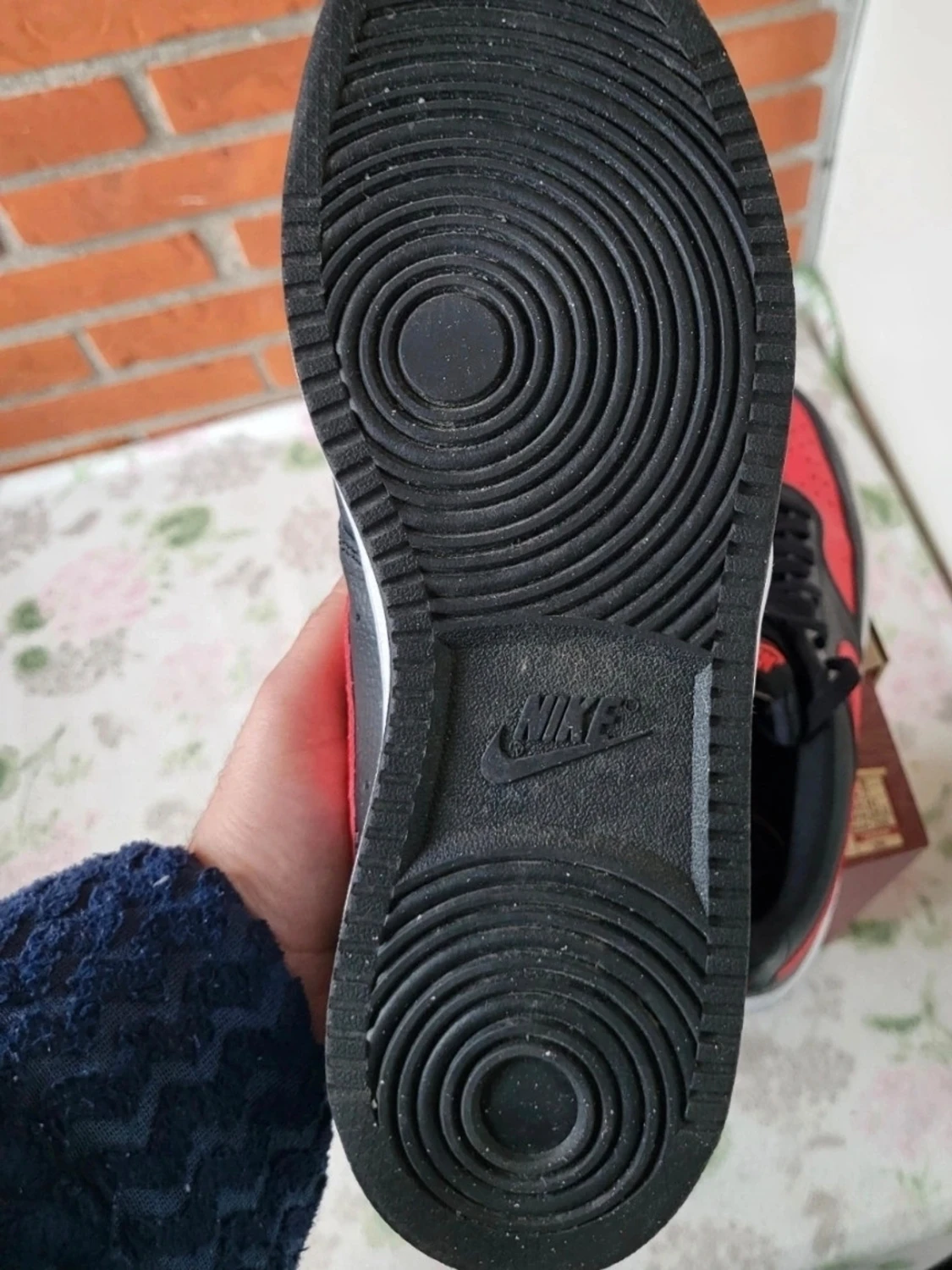 Nike Court Vision sneakers svart/röd 42 - 5