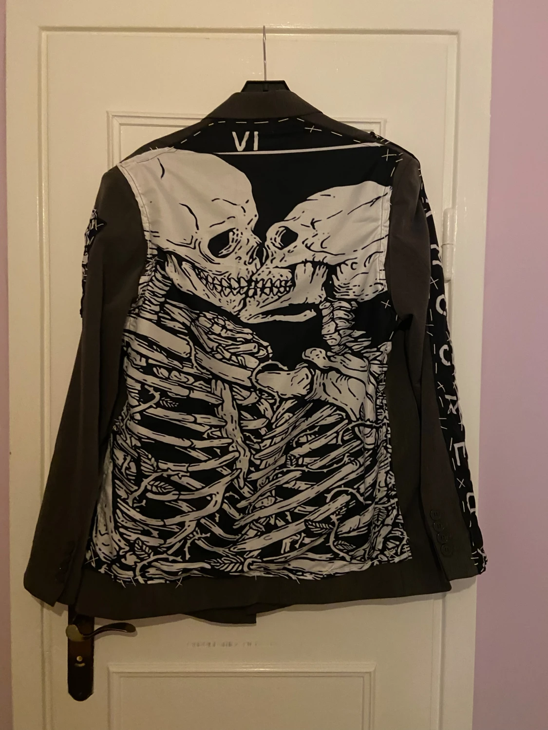 Skull print - kavaj - custom made 