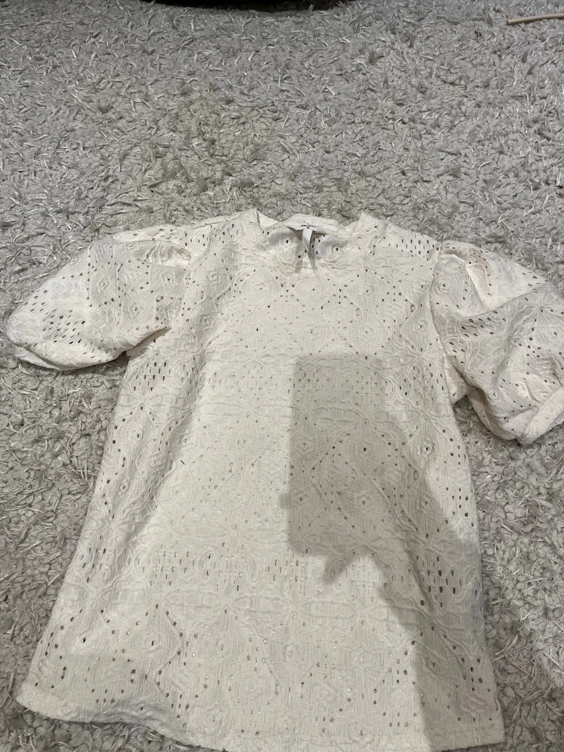 Vit spetsblus från Object XS