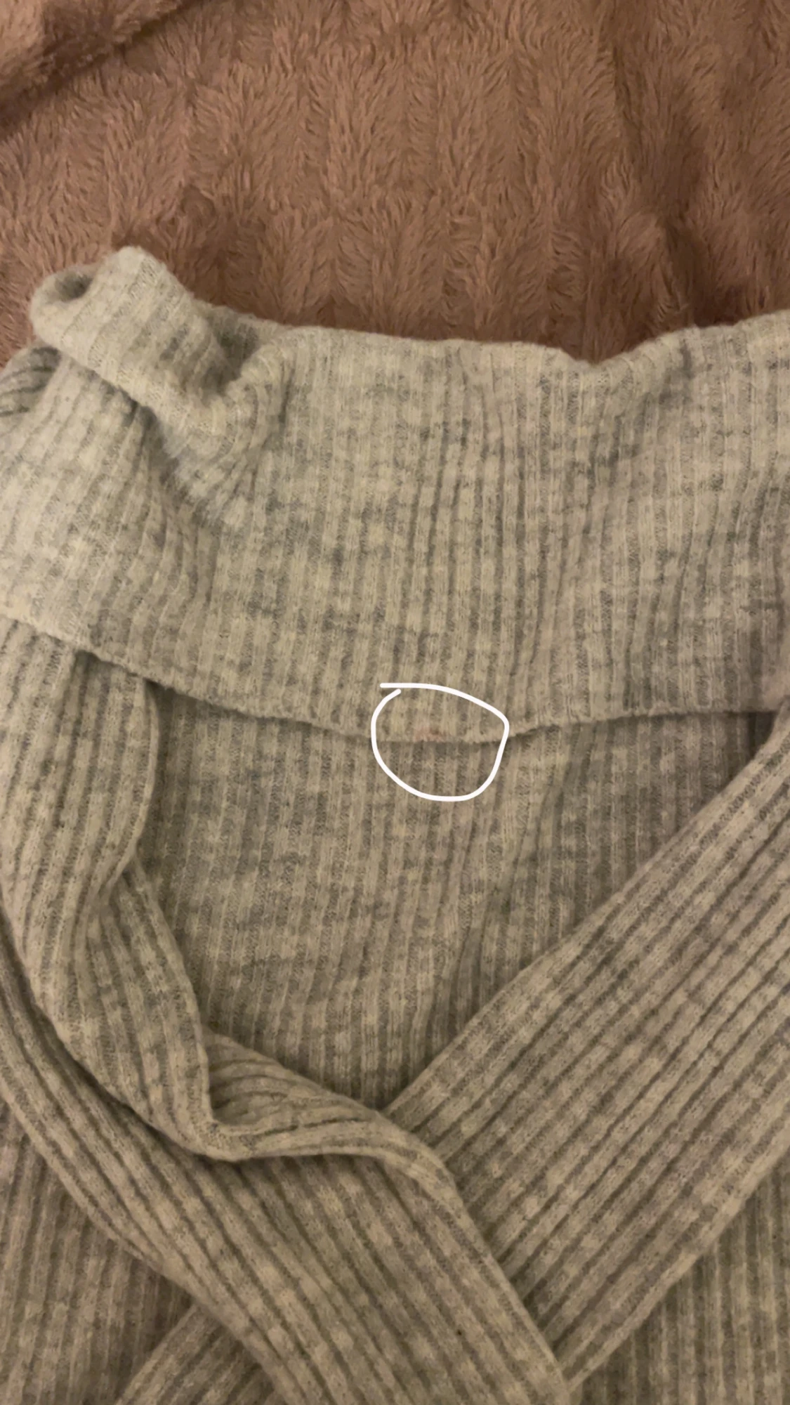 Grå ribbade mjukisbyxor Kappahl 170