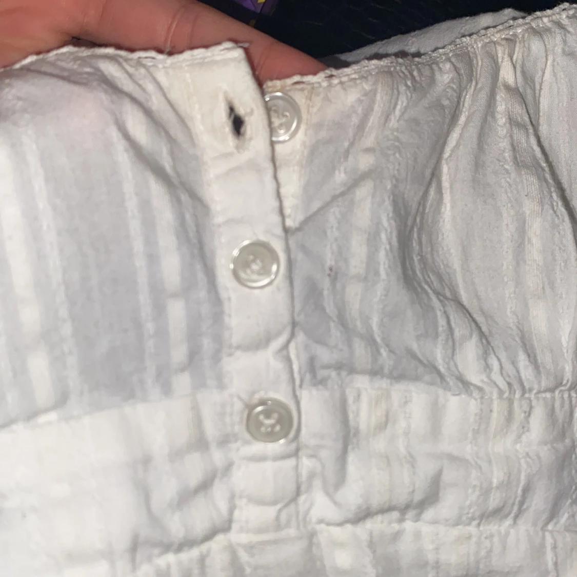 Vit randig blus från Nelly - 2