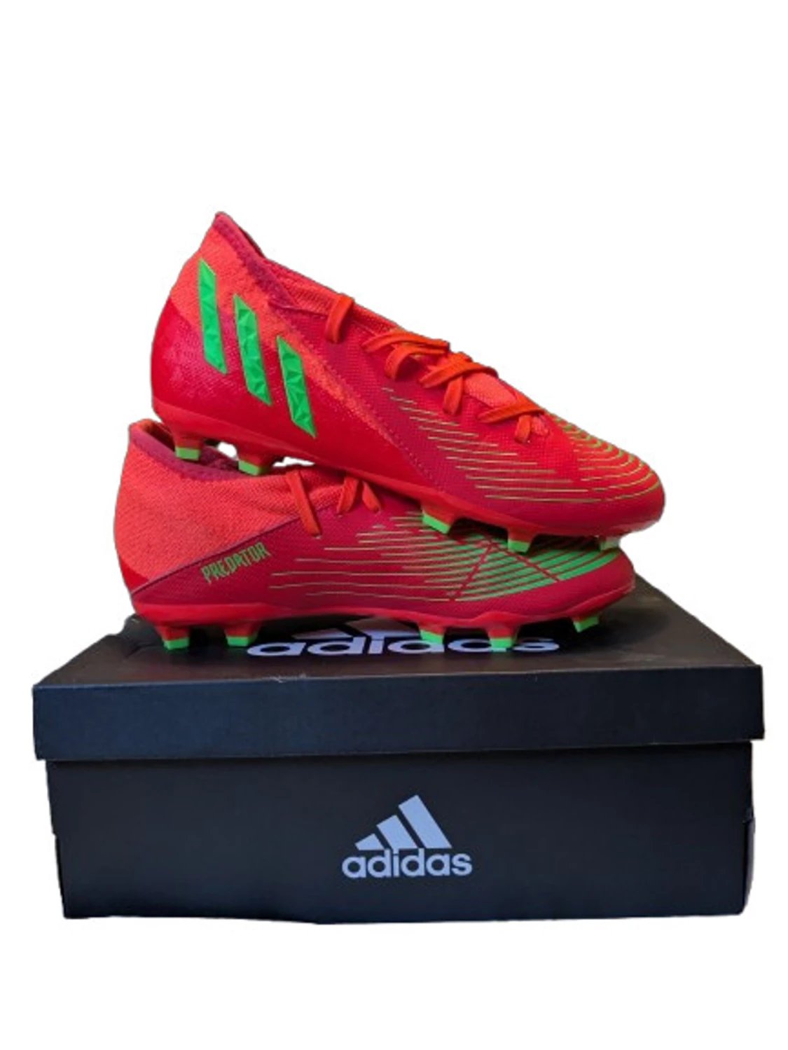 Adidas Predator Edge röda fotbollsskor - 3