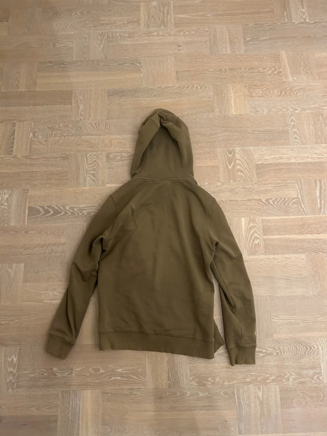 Beige hoodie från Morris med tryck - 1