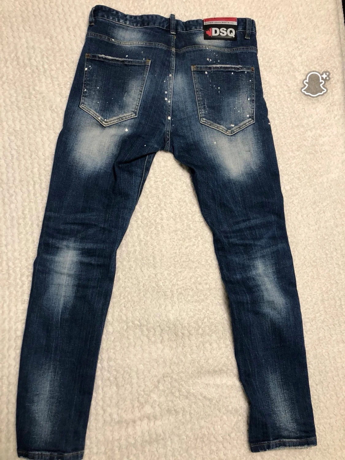 DSQUARED2 jeans med färgstänk och tryck - 1
