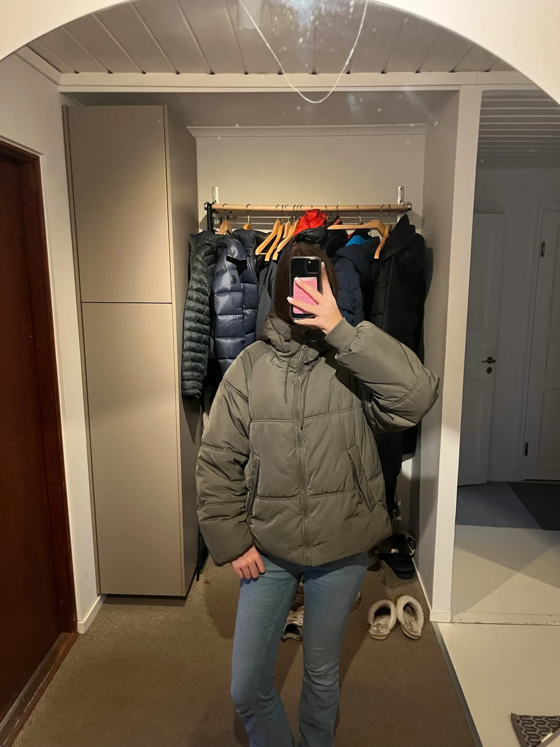 Grön pufferjacka pull&bear - 2