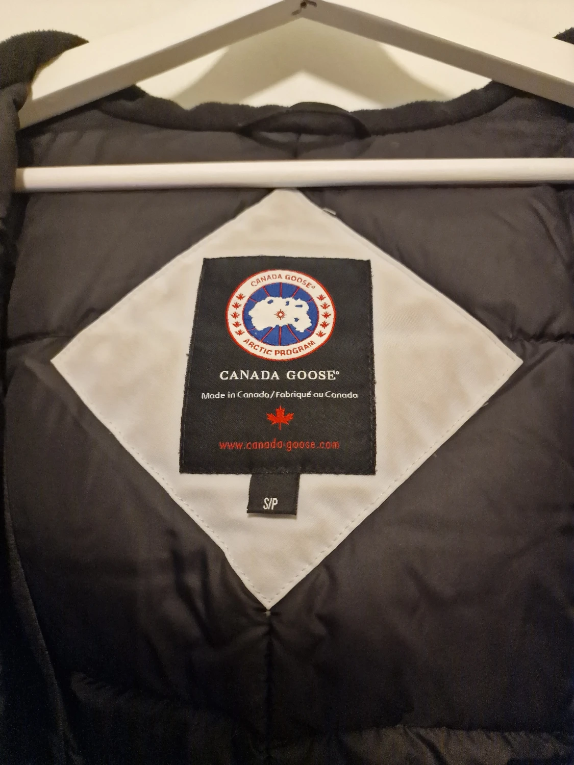 Vit Canada Goose jacka - 1