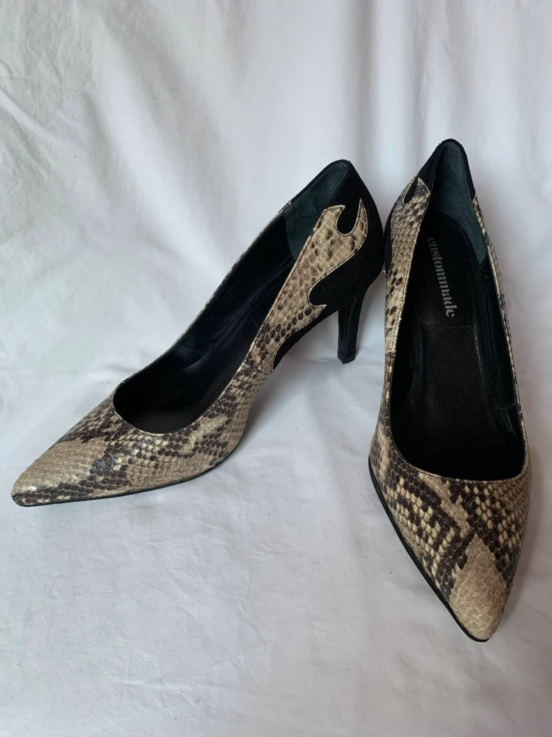 Custommade pumps med ormskinnsmönster - 3