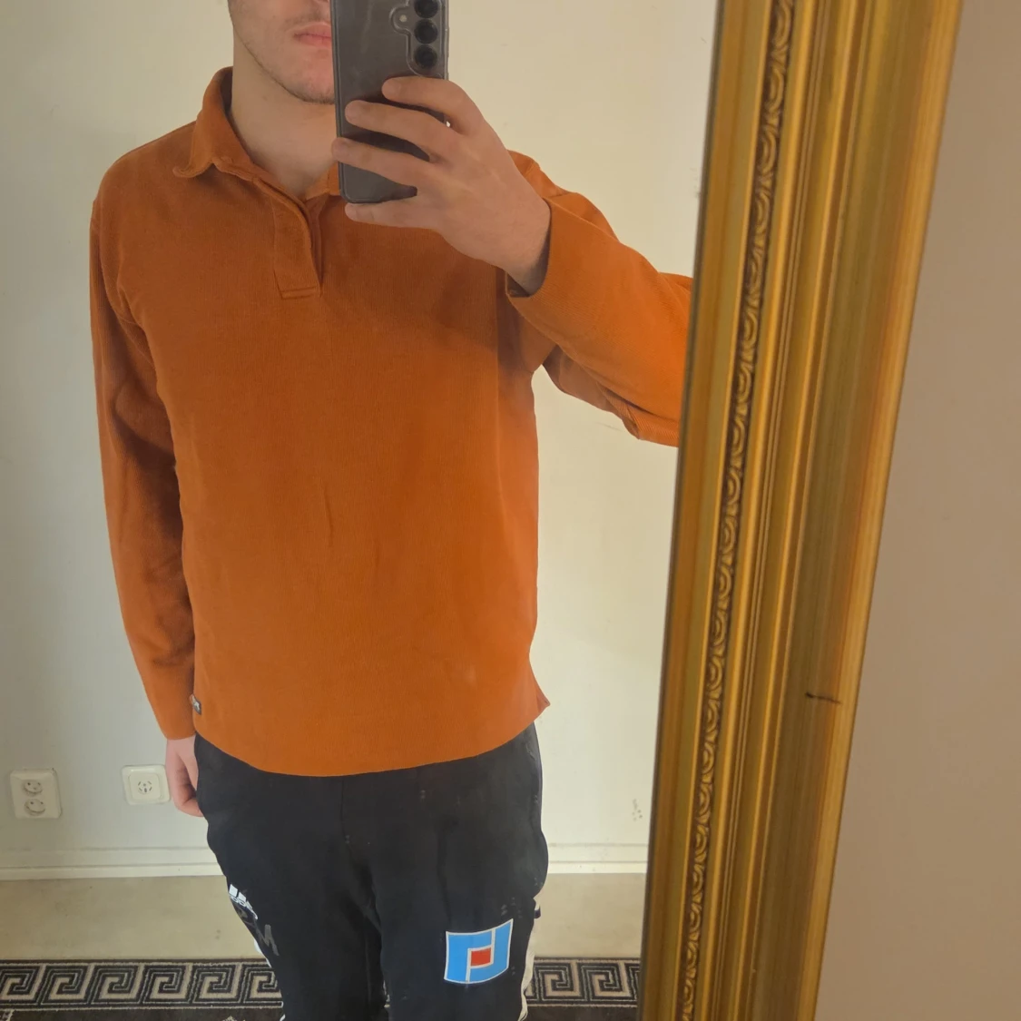 Orange Vintage Peak Performance pikétröja