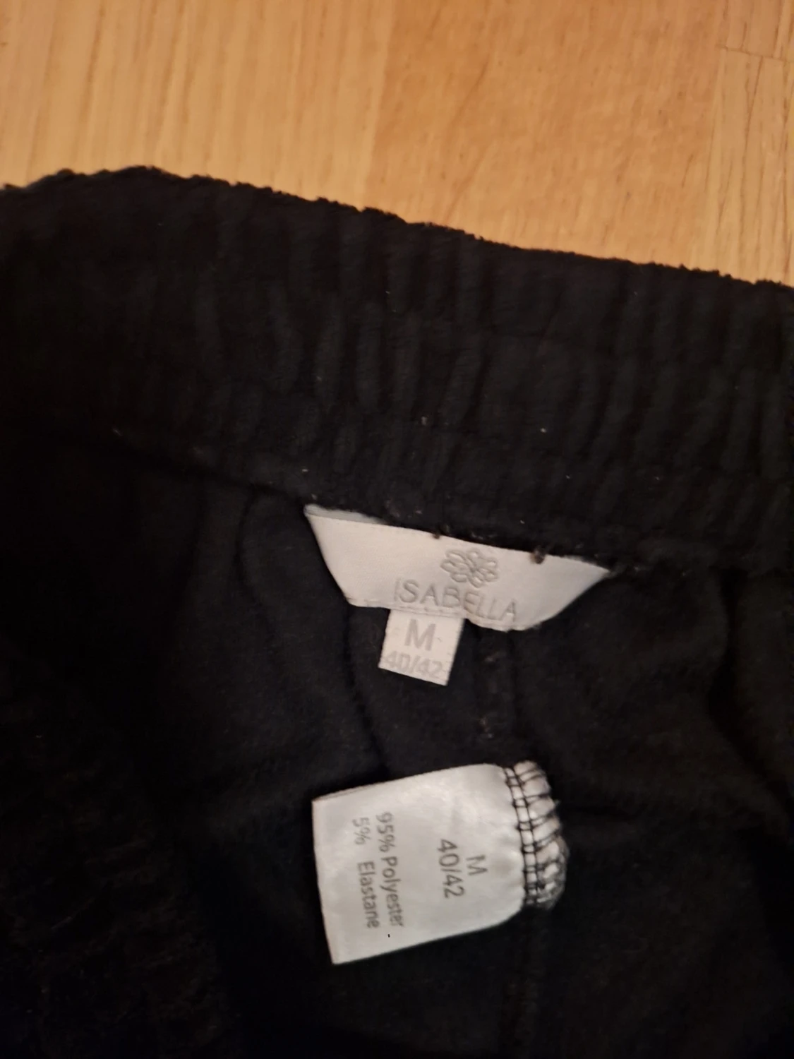 Svarta pyjamasshorts med spets från Isabella - 1