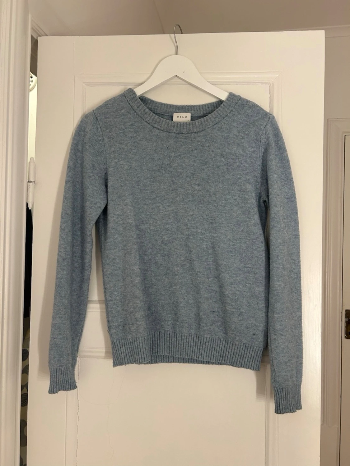Ljusblå stickad tröja från Vila - 2