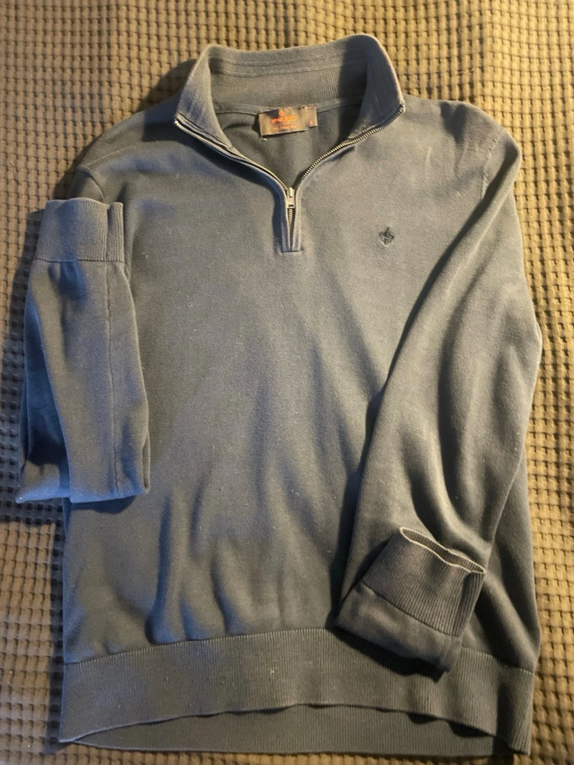 Mörkblå half zip tröja Morris