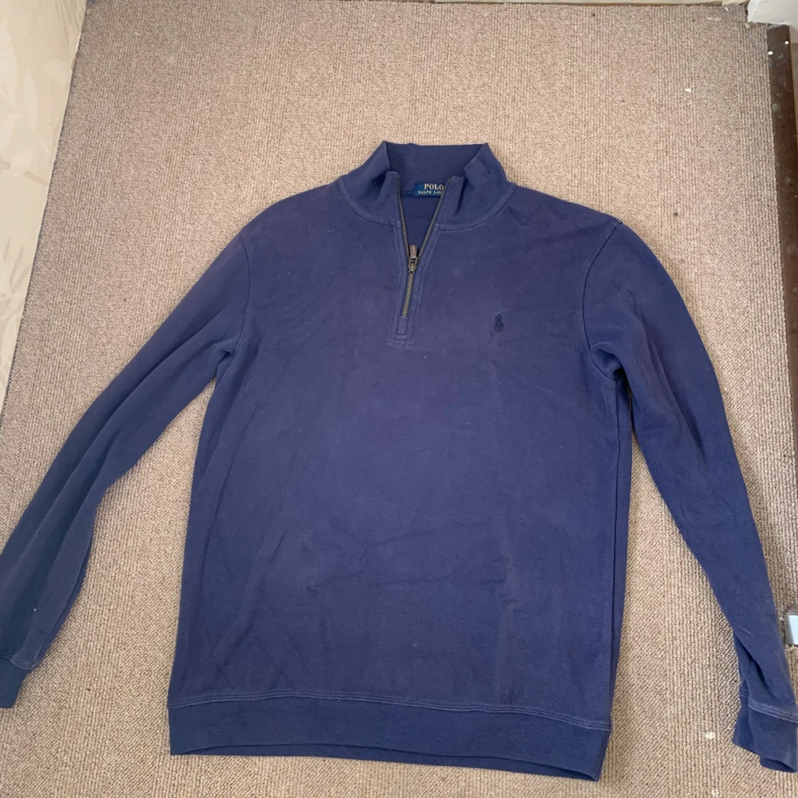 Blå ralph lauren halfzip