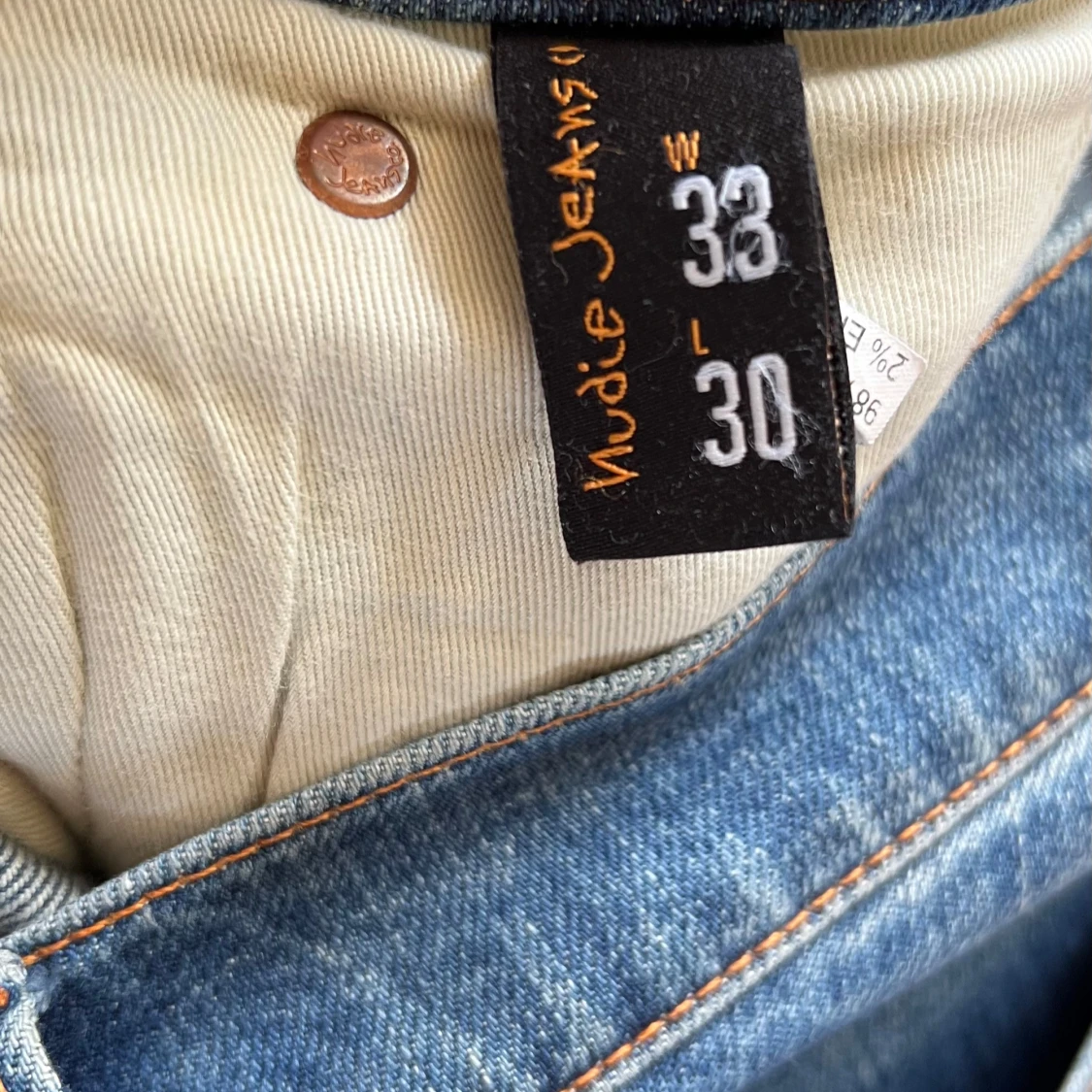 Blå jeans från Nudie Jeans, W33 L30 - 3