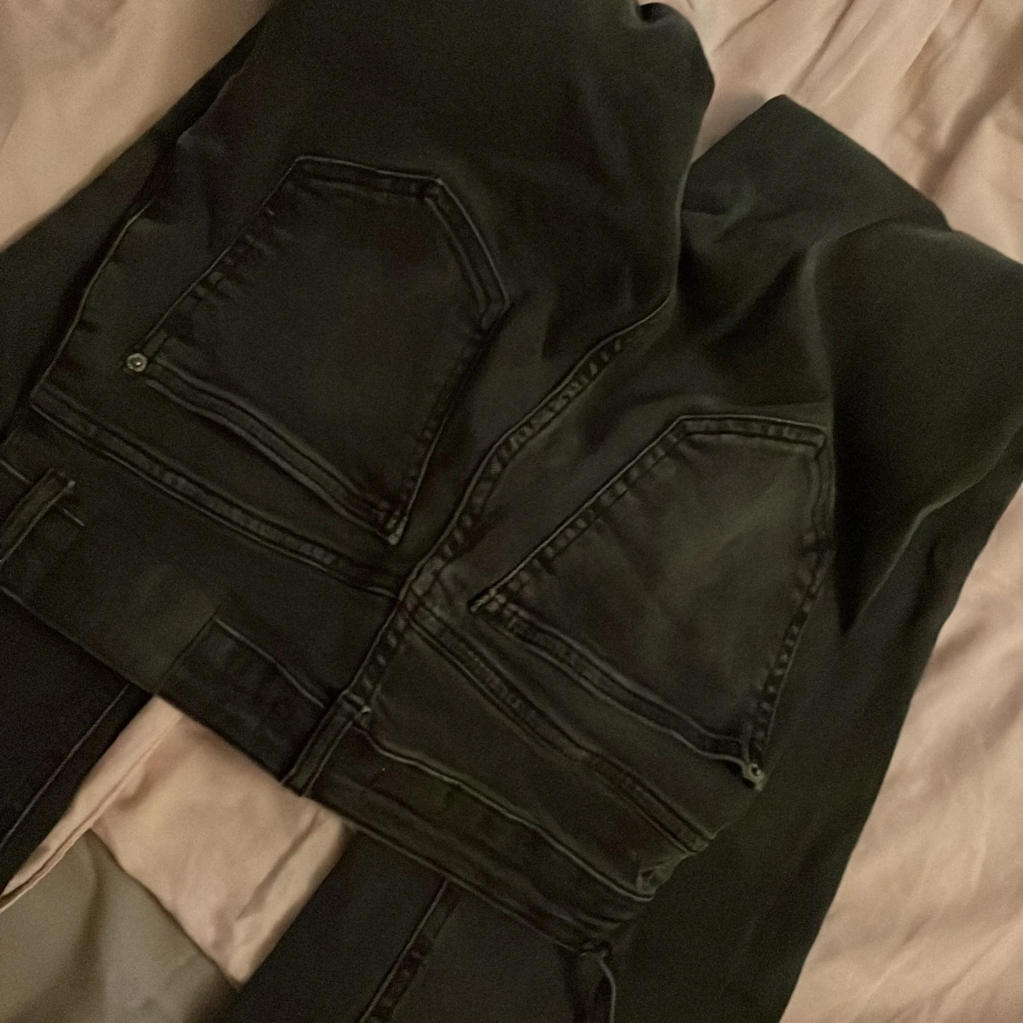 Svarta jeans från Pull&Bear, strl 34 - 1